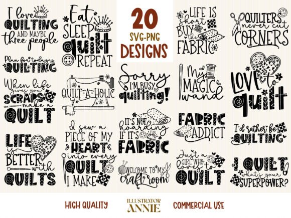 Download Quilting SVG Quote Bundle - Sewing SVG - Bundle Collection