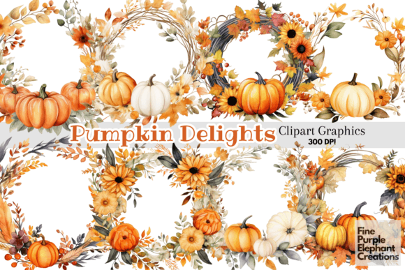 Download Fall Pumpkin Wreath Clipart Halloween - Pumpkin wreath Collection