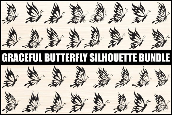 Download Graceful Butterfly Silhouette Bundle - Bundle Collection
