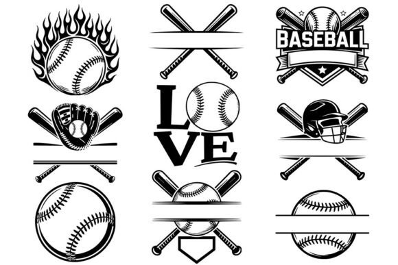 Download Baseball SVG Bundle | Baseball Monogram - Bundle Collection