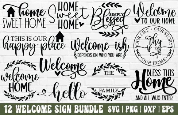 Download Welcome Sign SVG Bundle - Welcome SVG - Bundle Collection