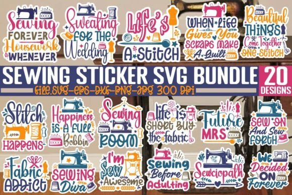 Download Sewing Sticker SVG Bundle,Sewing SVG - Bundle Collection
