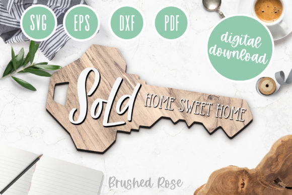 Download Sold Key Laser Cut File| Realtor Svg - Premium Resources