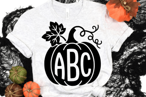 Download Autumn Pumpkin Wreath Monogram SVG - Pumpkin wreath Collection