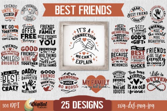 Download Best Friends SVG Bundle. Friends Quote - Bundle Collection