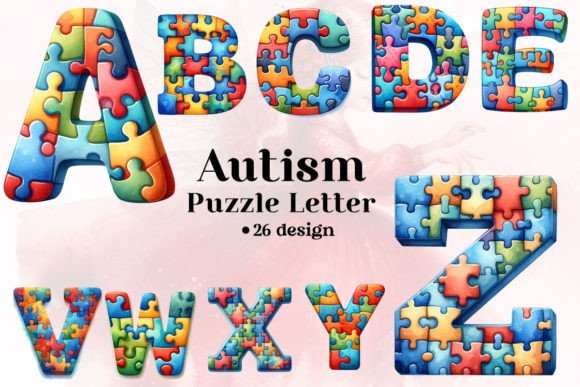 Download Autism Puzzle Letters Sublimation Bundle - Bundle Collection