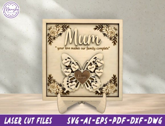Download Personalized Mum Butterfly Sign SVG - Butterfly sign svg Collection