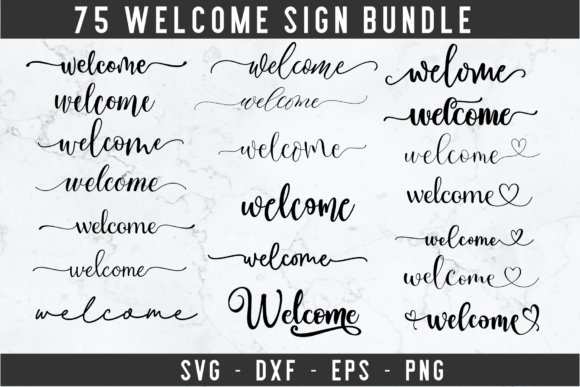 Download Welcome Svg Bundle, Welcome Sign Svg - Bundle Collection