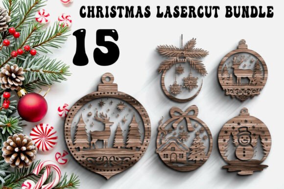 Download Christmas Ornament Laser Cut Bundle - Bundle Collection
