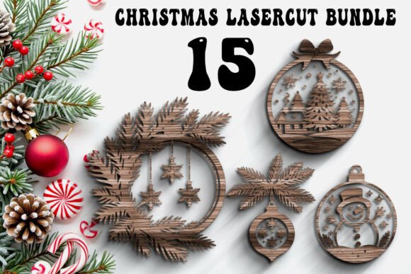 Download Christmas Ornament Laser Cut Bundle - Bundle Collection