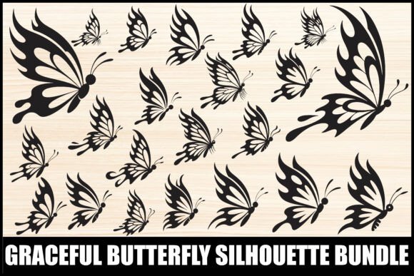 Download Graceful Butterfly Silhouette Bundle - Bundle Collection