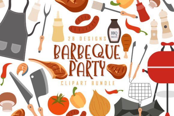 Download Barbeque Party Clipart Bundle - Bundle Collection
