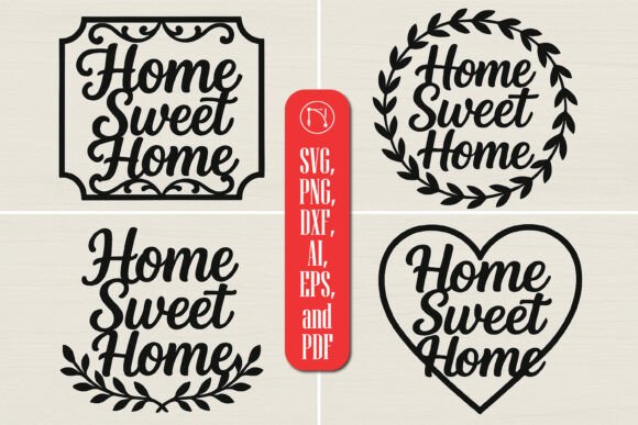 Download Home Sweet Home Laser Cut SVG Bundle - Premium Resources