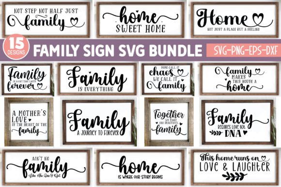 Download Family Sign SVG Bundle - Bundle Collection