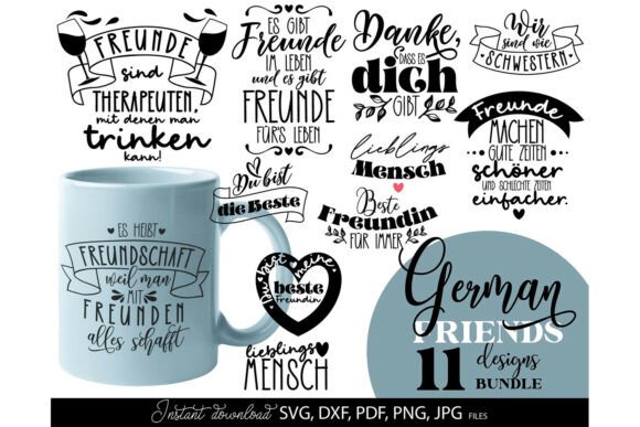 Download German Friends SVG Bundle - Bundle Collection