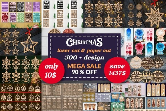 Download Laser Cut Christmas Super Bundle - Bundle Collection