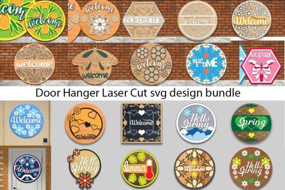 Download Door Hanger Laser Cut SVG Design Bundle - Bundle Collection