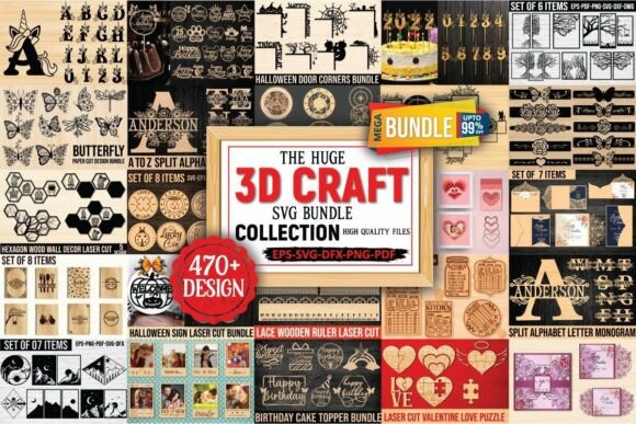 Download 3D Crafts Mega Bundle - Bundle Collection