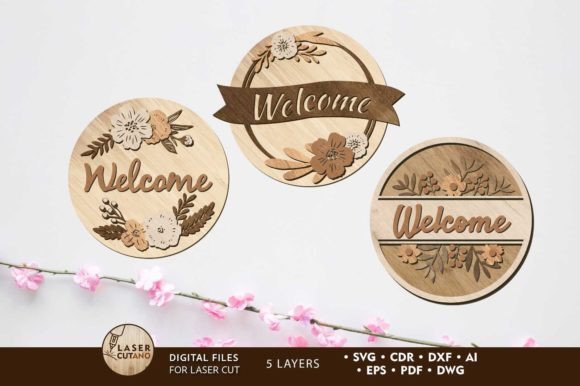 Download Welcome Panels Bundle, Decor Templates - Bundle Collection