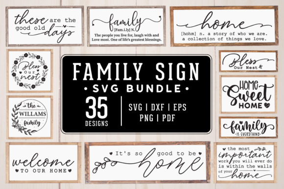 Download Family Sign SVG Bundle - Bundle Collection