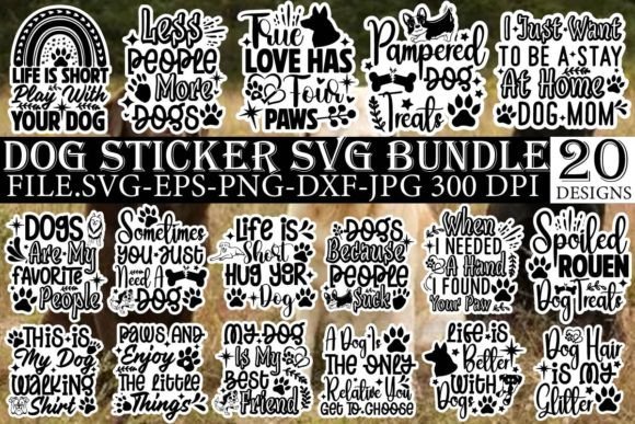 Download Dog SVG Bundle, Dog Sticker SVG Bundle - Bundle Collection