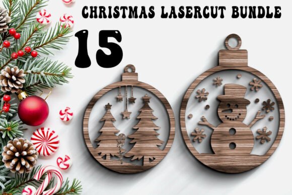 Download Christmas Ornament Laser Cut Bundle - Bundle Collection