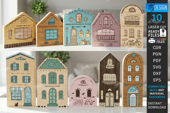 Download Miniature Village Block Toy Laser Bundle - Bundle Collection
