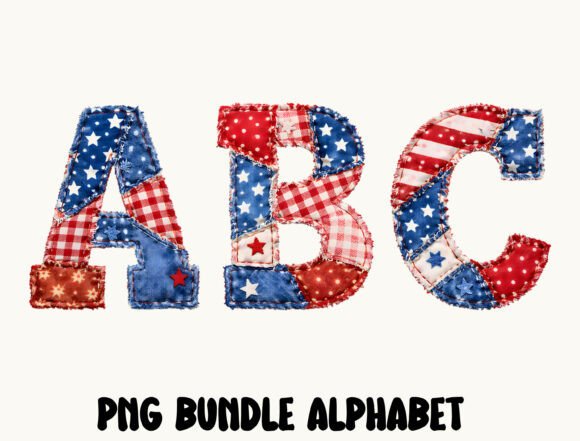 Download Patriotic Alphabet PNG Bundle - Bundle Collection
