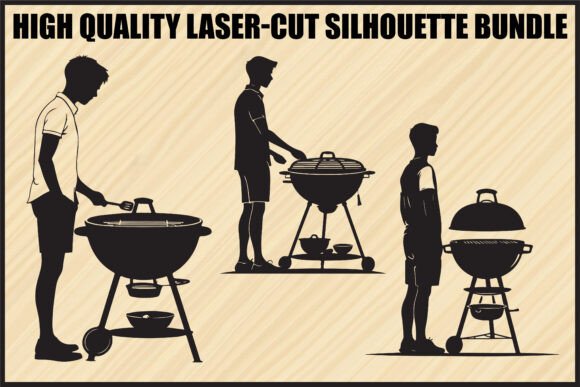 Download BBQ Grill Silhouette Clipart Bundle - Bundle Collection