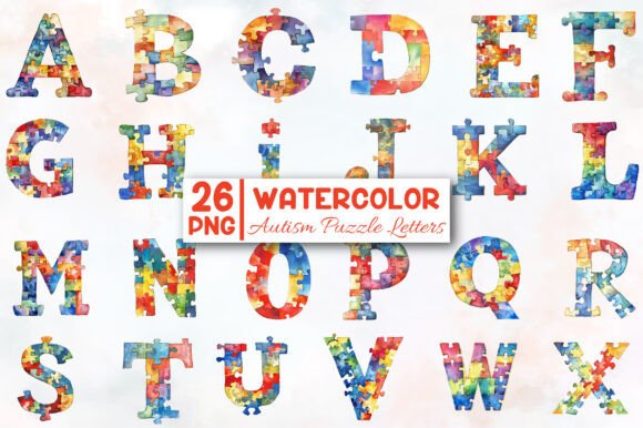 Download Autism Puzzle Letters Sublimation Bundle - Bundle Collection