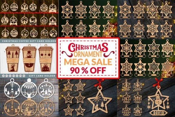 Download Laser Cut Christmas Decoration Ornament Bundle - Bundle Collection