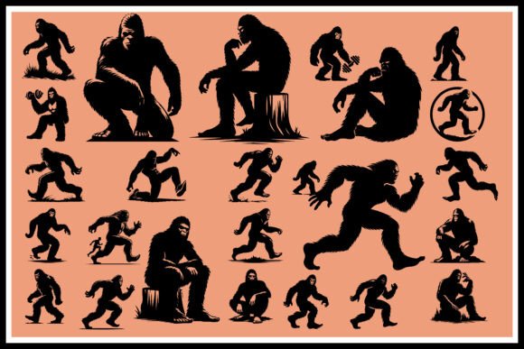 Download Bigfoot Gym Silhouettes – Fitness Bundle - Bundle Collection