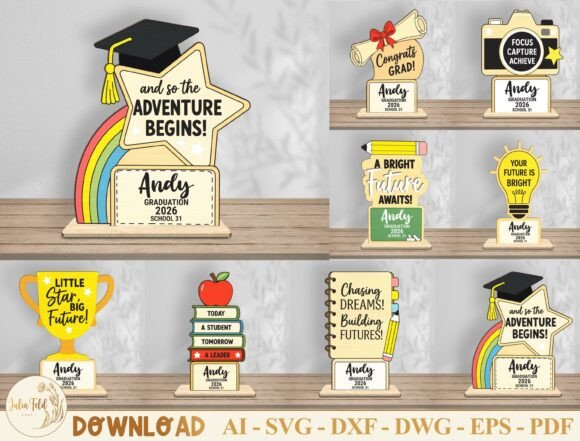 Download Graduation Desk Sign SVG Bundle - Bundle Collection