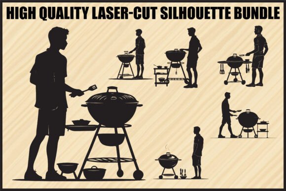 Download BBQ Grill Silhouette Clipart Bundle - Bundle Collection