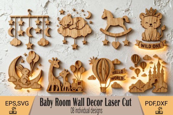 Download Nursery Wall Decor Laser Cut Bundle - Bundle Collection