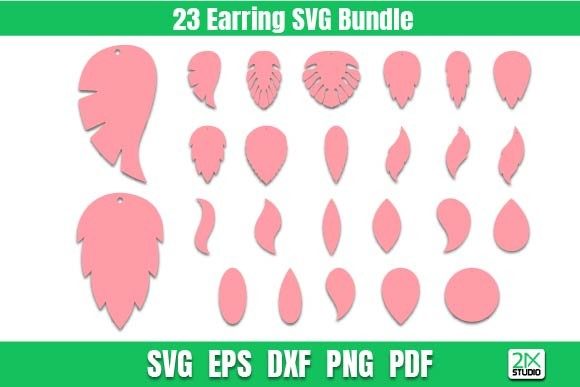 Download Earring Bundle, Leaf Templates - Bundle Collection