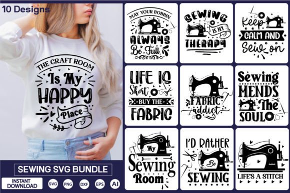 Download Sewing SVG Bundle | Sewing Quotes SVG - Bundle Collection