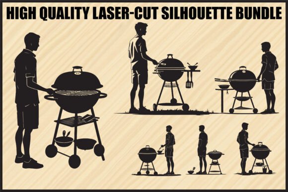 Download BBQ Grill Silhouette Clipart Bundle - Bundle Collection