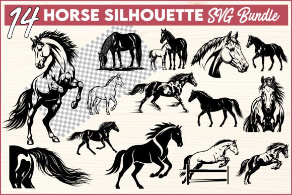 Download Horse Silhouette SVG Bundle Set - Bundle Collection