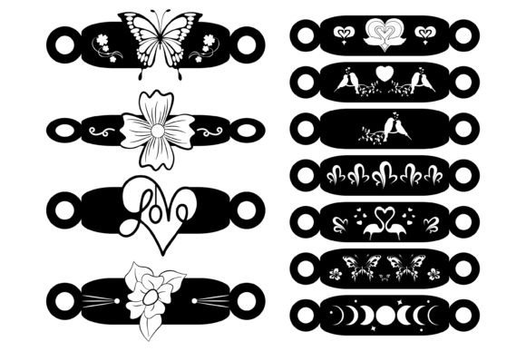 Download Leather Bracelets Template SVG Bundle - Bundle Collection