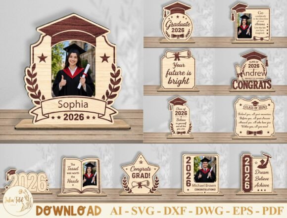 Download Lass of 2026 Graduation Sign SVG Bundle - Bundle Collection