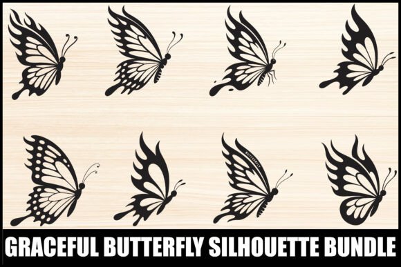 Download Graceful Butterfly Silhouette Bundle - Bundle Collection