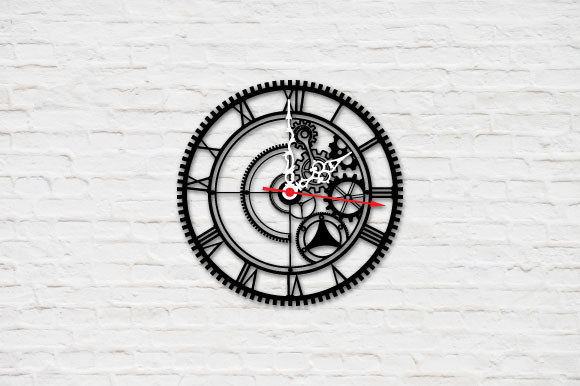 Download Decorative Wall Clock Laser Cut File - Clock laser cut file Collection