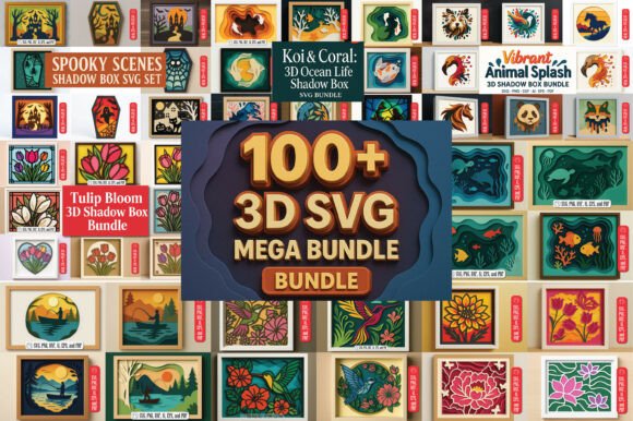 Download Multilayer 3D Shadow Box SVG Mega Bundle - Bundle Collection