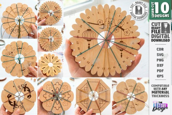 Download Kumihimo Disc Laser Cut Bundle | DIY SVG - Bundle Collection