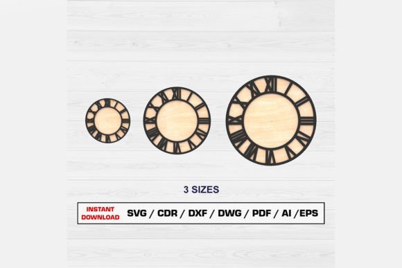 Download Wall Clock Laser Cut File - Clock laser cut file Collection