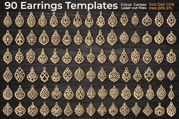 Download Laser Cut Earring Templates Bundle - Bundle Collection