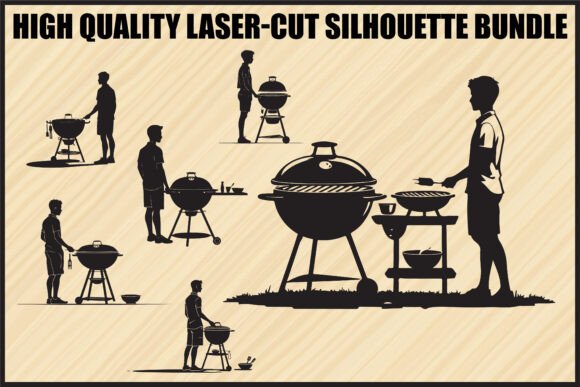 Download BBQ Grill Silhouette Clipart Bundle - Bundle Collection