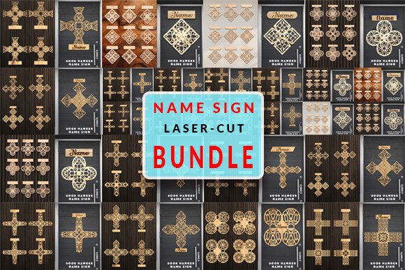 Download Laser Cut Name Sign SVG Bundle - Bundle Collection