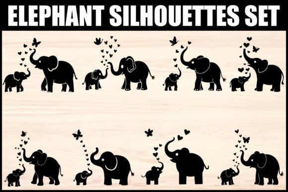 Download Elephant Silhouette Vector Bundle - Bundle Collection